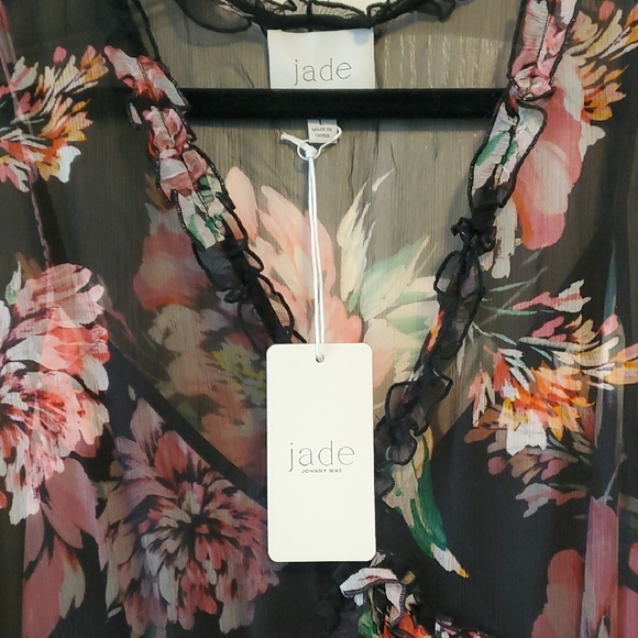 Johnny Was (Jade) Lizzy Silk Ruffle Maxi Dress - Picture 5 of 11